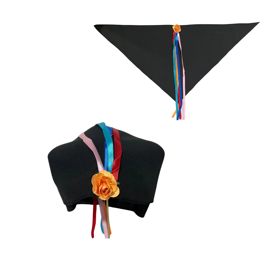 Puntilla con flor mapuche